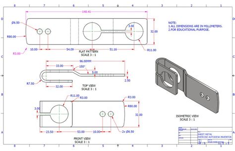 inventor sheet metal bend|inventor sheet metal exercises pdf.